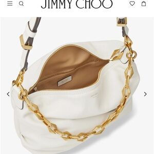 COPY - Jimmy Choo latte and gold hobo purse.  Gently used condition
